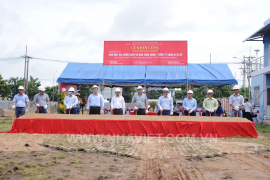 GROUND BREAKING CEREMONEY TILES PROCESSING FACTORY AND WEREHOUSE - RITA VO LTD.,